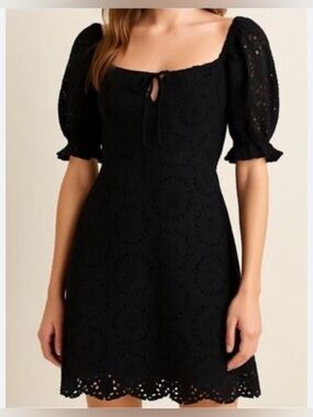 7 For All Mankind Eyelet Mini Dress
